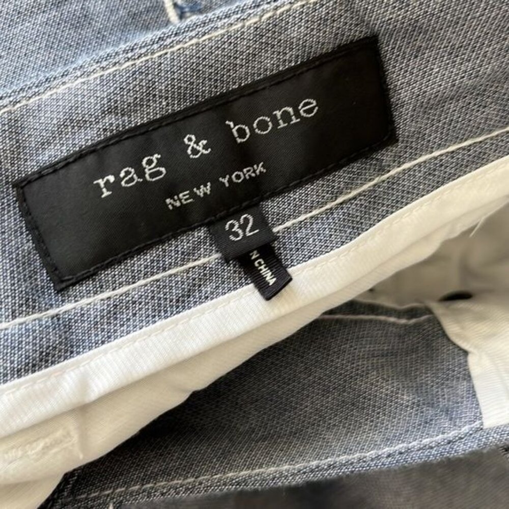 Rag & Bone Chambray Flat Front Twill Shorts - image 8